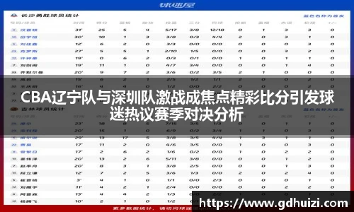 CBA辽宁队与深圳队激战成焦点精彩比分引发球迷热议赛季对决分析